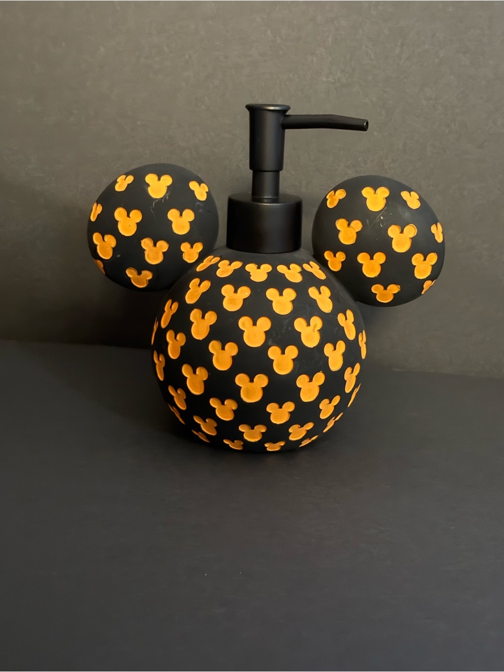 Disney Mickey Mouse Halloween Orange & Black Soap/Lotion Pump 🎃